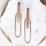 Brass Statement Earrings