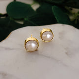 Freshwater Pearl Post Earrings