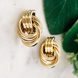 Top Knot Circle Earrings