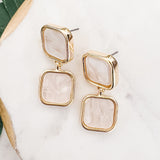 Two-Drop Dangle Earrings