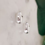 Puffy Bean Stud Earrings