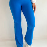 High Waist Band Bell Bottom Leggings