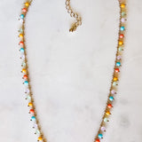 Multi-Colored Beaded Short Necklace