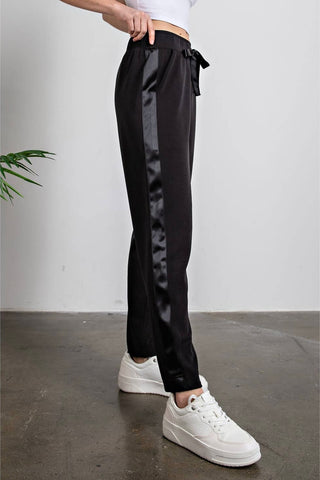 The 308 Boutique Drawstring Waist Jogger Pants Black / Large