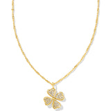 Clover Crystal Pendant Necklace