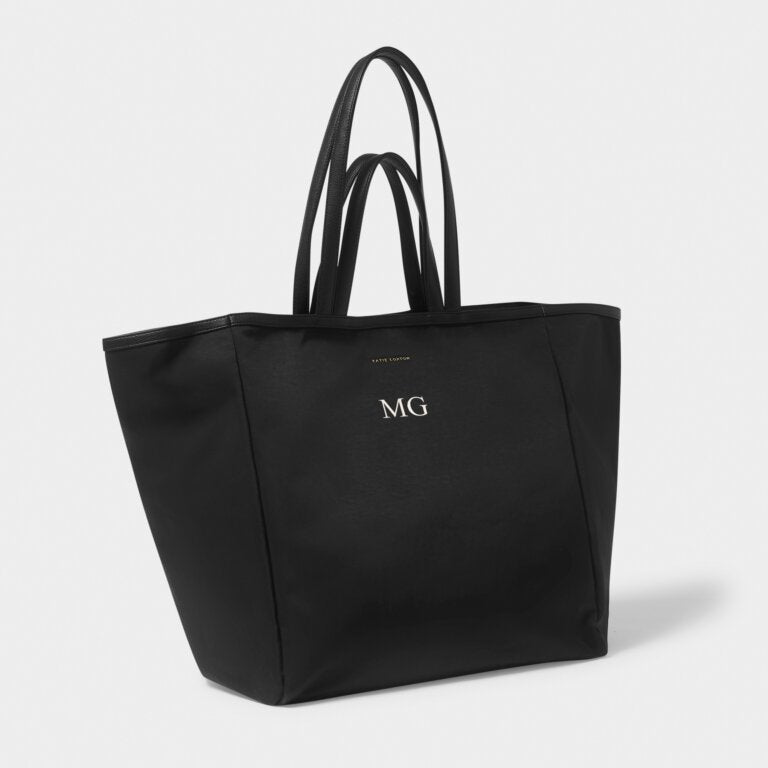 Nylon-Luxe Oversized Tote Bag