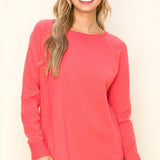 Basic Boat Neck High Low Sweater