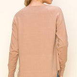 Basic Boat Neck High Low Sweater